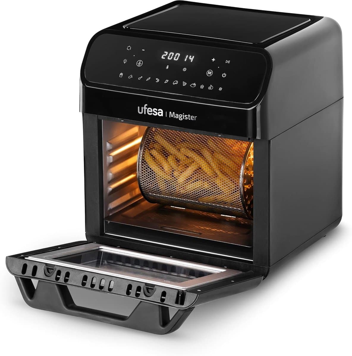 Hete Lucht Friteuse - Olievrije Oven - Gezond Koken - 12 Kookprogramma's - 12 Liter Capaciteit - Zwart — afbeelding 1