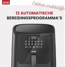 Heteluchtfriteuse XXL - Airfryer grote inhoud - Gezond Koken - 12 Bereidingsprogramma's - 65 Liter - Zwart — thumbnail 5