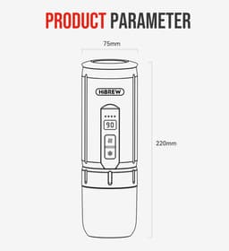 HIBREW H4C Draagbare Espressomachine, Handmatige Koffiemachine voor Camping, Reizen en Thuisgebruik, Groen - Explorer — thumbnail 2