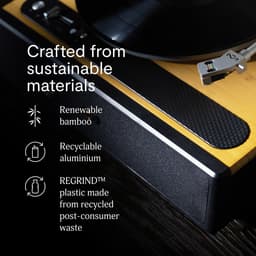House of Marley Soul Rebel Platenspeler met Ingebouwde Speakers - Bluetooth - LED Licht - Vinyl - LP - Auto-stop - Premium - Bamboo Design - Ingebouwde Stofkap - Gemaakt van Duurzame Materialen — thumbnail 4