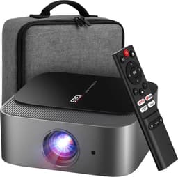 Strex Beamer - Smart 1080P Full HD Projector - 4K Ondersteuning - WiFi & Bluetooth - Ingebouwde Speakers - Draagbare Mini Beamer Thuisbioscoop - WhaleOS - Inclusief Opbergtas — thumbnail 1