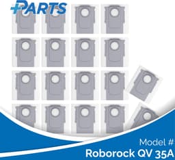 Roborock QV 35A Stofzakken (18 Stuks, Plus.Parts® alternatief voor 8.02.0239) — thumbnail 1
