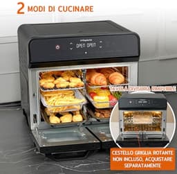 XXL Heteluchtfriteuse - 22L met 2 Kamers en Led-Touchscreen — thumbnail 3