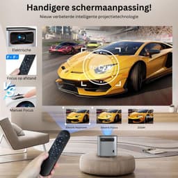 DailySupplies® Mini Beamer - Projector met Wifi - Bluetooth — thumbnail 4
