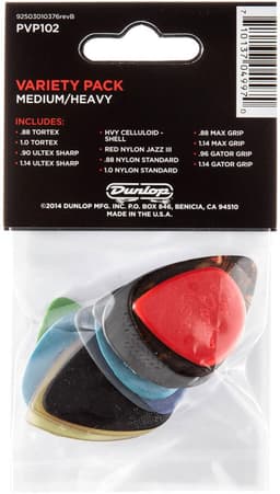Jim Dunlop - Variety Pack Medium/Heavy - Plectrum - 12-pack — thumbnail 3