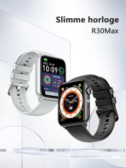 Blackview Watch - R30MAX - Smartwatch - Stappenteller - Slaapmonitor - Saturatiemeter - Compatibel met alle smartphones - Activiteitentracker - Dames en heren - Zilver — thumbnail 5