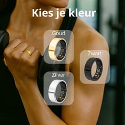 Lacardia Smart ring - Slimme ring - Goud - Maat 9 - Beschikbaar voor android en IOS - Eigen app - Unisex voor Dames & Heren — thumbnail 5
