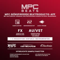 Akai Professional MPK Mini Plus - USB MIDI-keyboardcontroller met 37 minitoetsen, 8 MPC-pads, sequencer, MIDI/CV/Gate I/O, muziekproductiesoftware en Native Instruments Sound Package — thumbnail 4