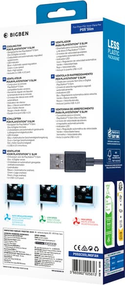 Nacon - PS5 Slim USB Console Cooling Fan met LED — thumbnail 2