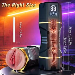 Elektrische Masturbator Erotiek Seksspeeltjes voor Mannen Solo - Masturbate Man Siliconen Pocket Pussy Masturbators Seksspeeltje Blowjob Realistisch Groot met Vagina Pussy Toy Mastuaber Sex Toys Men — thumbnail 3