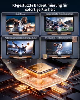 Mini Beamer 1920 X 1080 Full HD - LCD Projector - 1000 ANSI Lumen - Compact Draagbaar - Thuisbioscoop Beamer — thumbnail 4