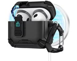 Magnetische AirPods 4 Hoes: TPU PC Beschermhoes met Standaard compatibel met Apple AirPods 4