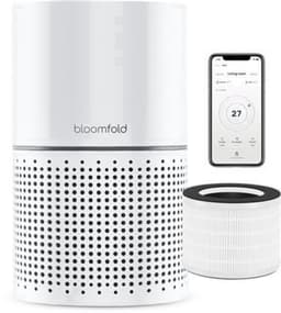 Luchtreiniger HEPA 13 Filter - Koolstoffilter - 45 Watt Vermogen - 22x22x36 cm - Wit - App Bediening — thumbnail 4
