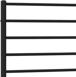 Bedframe met hoofdeinde, metaal, zwart, 90 x 200 cm, bedframe voor woonkamer, slaapkamer, hotelbedframe, geschikt voor slaapkamer — thumbnail 2