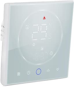 Slimme Thermostaat - Programmeerbare Regelaar - Comfort Verwarmen - Wekelijkse Planning - AC95-240V - Wit — thumbnail 1