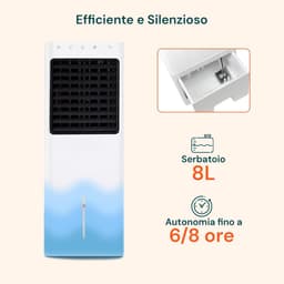 Luchtkoeler - Airco ventilator - Comfort in huis - Warm- en koude functie - 75 cm - Wit — thumbnail 2