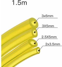 4-delige brandstofslangenset, 4 maten: 3x6mm/3x5mm, 2,5x5mm/2x3,5mm (1,5 meter per stuk), geschikt voor bladblazer/kettingzaag — thumbnail 2