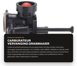 Carburateur Vervanging - Metalen Carburateur - 11x8.3x7cm - Geschikt voor 499809/498809A/494406 - Inclusief Hardware - Schokbestendig - Grasmaaieronderdeel — thumbnail 1
