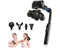 Massagepistool - Innovatief ontwerp - 6 intensiteitsniveaus - 4 opzetstukken - Voor iedereen
