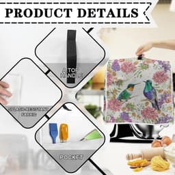 Mixerhoes met Bloemenprint - Apparaathoes Keukenmachine - Keuken Decoreren - Beschermt tegen Stof - 435x275x375 cm - Multicolor — thumbnail 3