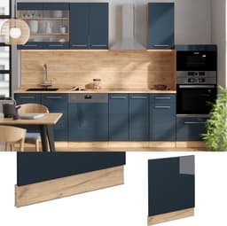Vaatwasserpaneel - Keukenfront Frontpaneel - Keuken Verbeteren - Donkerblauw Hoogglans - 60 cm Breed - Blauw — thumbnail 4