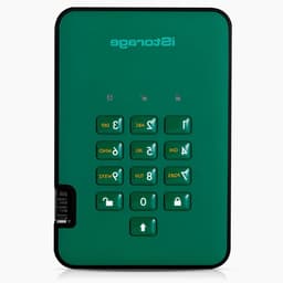 Externe SSD - Draagbare Harde Schijf - Veilige Data Opslag - Hardware Encryptie - 128 GB - Groen — thumbnail 1
