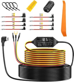 Fokelyi Dashcam Hardwire Kit - Accustroom - Constante Voeding - 12-24V Type-C - voor auto - laagspanningsbeveiliging - 24-Uurs Bewaking — thumbnail 1