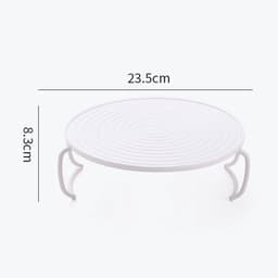 SnelShoppen - Magnetron Plate Stacker Grill Rack - Vouwbare Handgrepen - Plastic Bakplaat voor Magnetron en Oven - Ideaal voor Bacon en Diepvries Snac — thumbnail 3
