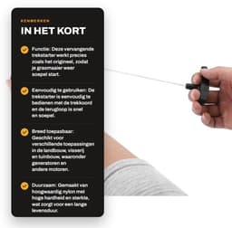 Dailygoods- Startkoord vervangingsonderdeel - Geschikt voor GX35 - GX35NT - HHT35S - Grasmaaier - Eenvoudig te gebruiken - Directe vervanging - Startmechanisme — thumbnail 2
