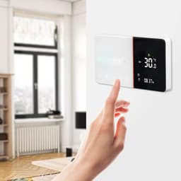 Slimme Wifi Thermostaat - Programmeerbare Regelaar - Temperatuur Beheer - Nauwkeurige Controle - 131x75x136 Mm - Wit — thumbnail 3
