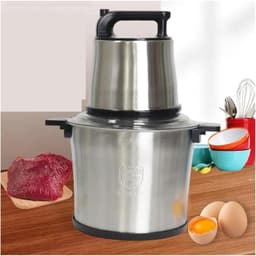 Keukenmachine Mixer - Elektrische Blender - Ingrediënten Verwerken - Roestvrijstalen Ontwerp - 10L Capaciteit - Zilverkleurig — thumbnail 3