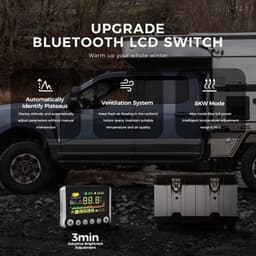 Dieselverwarming – Dieselkachel – Mobiele Verwarmer – Camperkachel – Vrachtwagenkachel – 8KW Vermogen – 5,2L Brandstoftank — thumbnail 5