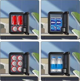 Mini Koelkast 4 Liter – Draagbare Koelbox met Verwarmen – Skincare Koelkast voor Auto, Slaapkamer, Kantoor & Camping — thumbnail 1