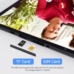 SnelShoppen - 10 Inch Tablet Android 10, 3G Phone Tablet, 32 GB Quad Core, SIM, 6000 mAh Batterij, 8 MP Camera, Wifi, GPS, Bluetooth, USB Type C, Zwar — thumbnail 2