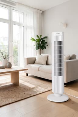Staande Ventilator/Fan - 100% ABS - 24.4 x 24.4 x 74.5 cm — thumbnail 4