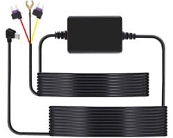 Hardwire Kit Dashcam Type C - 3m Kabel - 12V/24V naar 5V - 24-uurs parkeerbewaking - ShopVlot