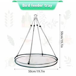 stuks vogelzaadbakken met 8 haken, hangende vogelzaadweegschaalhouder, platformvoederbak om vogels aan te trekken, buiten, achtertuin, huis, tuin — thumbnail 4