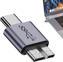USB B naar USB C Adapter - Type C Converter - Externe Schijf Aansluiten - Snelle Dataoverdracht - 10 Gbps — thumbnail 5
