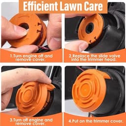 Grasmaaier spoelen 1,65 mm - Nylon 3 m - Hoogwaardige vervangingsspoelen - Geschikt voor Worx WG180/WG163/WG175 - ShopVlot — thumbnail 3