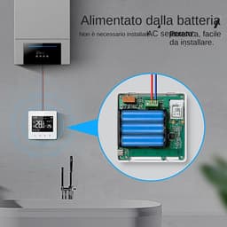 Intelligente Thermostaat - Programmeerbaar Klimaat - Energie Besparen - App Bediening - 8.6 x 8.6 cm - Wit — thumbnail 5