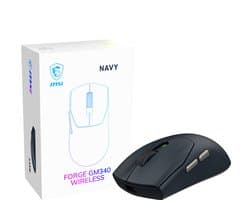 MSI FORGE GM340 WIRELESS NAVY – Gamingmuis – Draadloos RF - Bluetooth – Optisch – 12.000 DPI