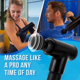 Massagepistool - Spierherstel Apparaat - Spierontspanning Herstel - Borstelloze Motor - 17 x 6.9 x 22 cm - Zwart — thumbnail 4