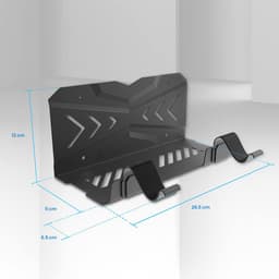 YONO Muurbeugel geschikt voor Playstation PS5 - Wall Mount - Houder DualSense Controller - Accessoires - Zwart — thumbnail 2