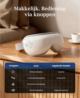 Bob and Brad EyeOasis 2 Eye Massager with Heat Function, Compression and Music, Foldable Rechargeable Eye Massager, Eye Therapy to Relieve Eye Pain, Improve Dry Eyes and Sleep — thumbnail 5