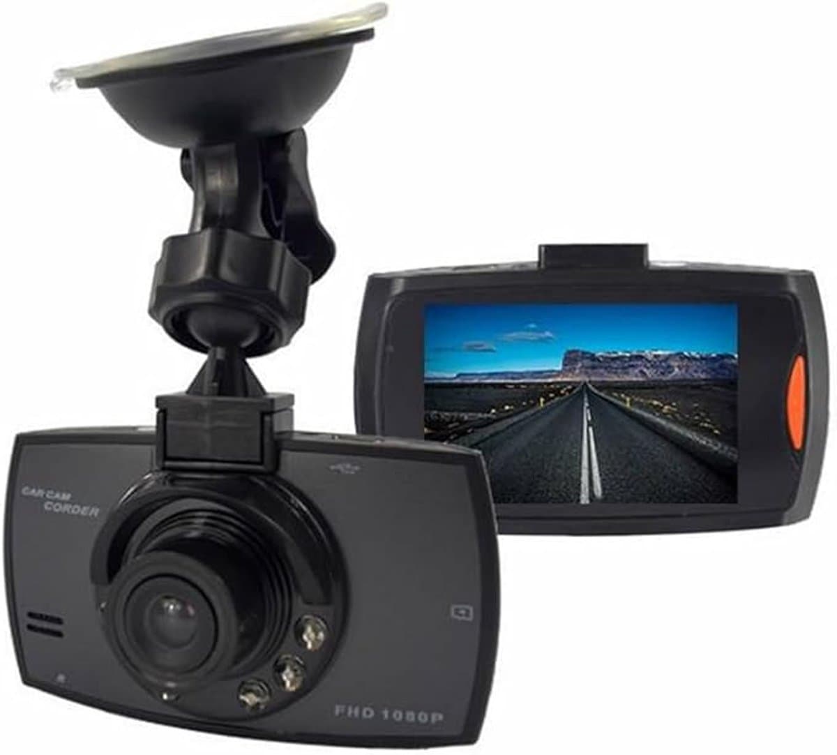 Dashcam voor in de auto met 2,2-inch touchscreen, 120-graden groothoeklens en 24-uurs parkeermodus. — afbeelding 1
