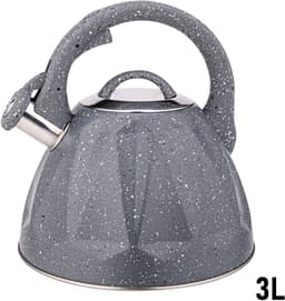 Cheffinger, Fluitketel 3L Inductie Compatibel met Marmeren Design, Grijs — thumbnail 3