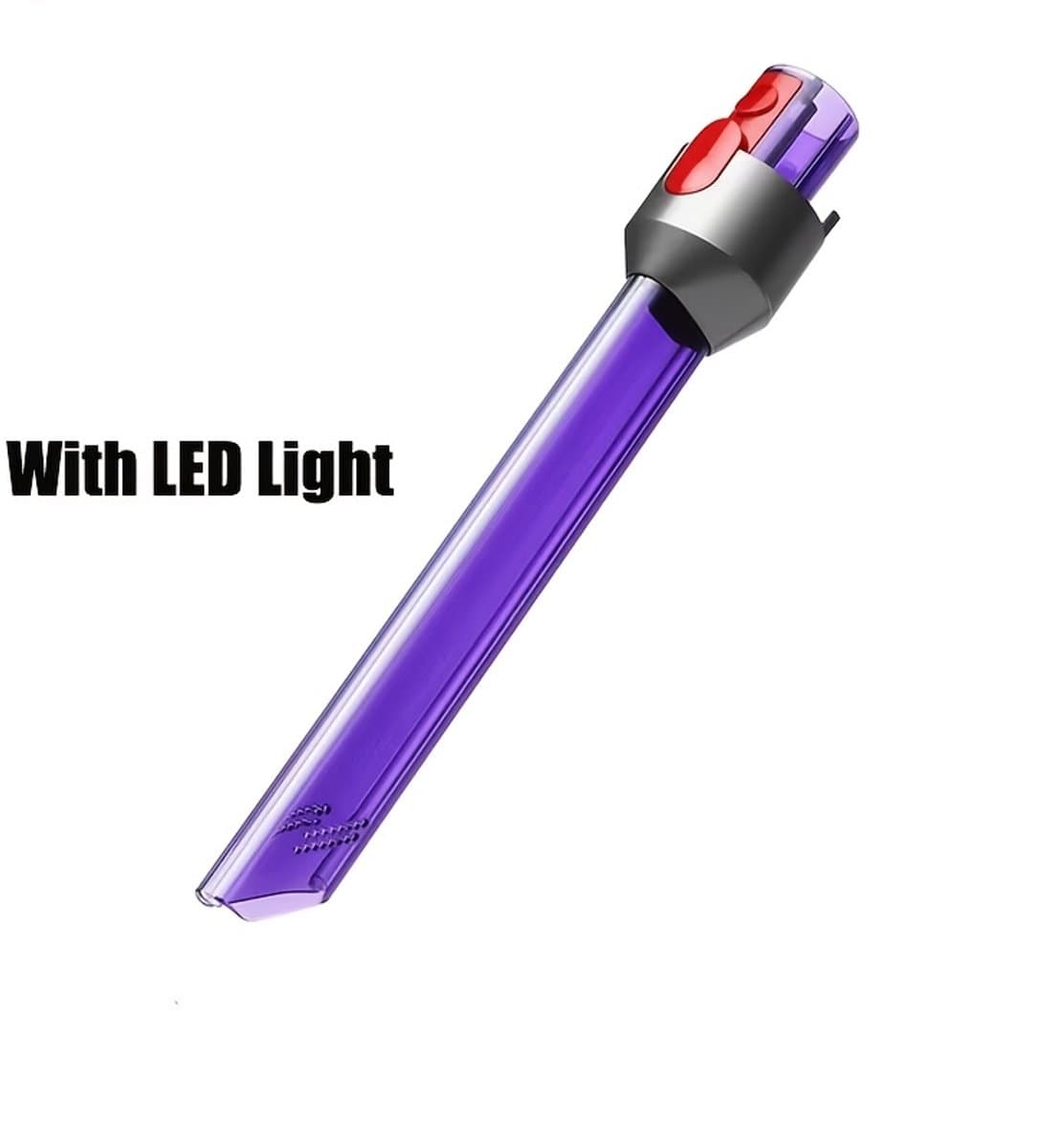 LED-buis spleetmondstuk Geschikt voor stofzuiger, Geschikt voor Dyson V7 V8 V10 V11 V15 stofzuigers (vervangingsonderdeel). — afbeelding 1