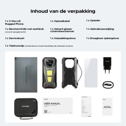 DOOGEE V Max LR 5G - Robuuste Smartphone - Robuuste Telefoon - 36 GB RAM + 512 GB ROM - Met 40 m laserdetectie - 20500 mAh/45 W - MTK 7300 - 6,78 inch FHD+120 Hz - 200 MP+32 MP camera - 1200 LMkampeerlamp - 3 kaartsleuven - WiFi 6E - NFC - Grijs — thumbnail 5