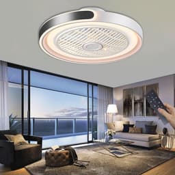 Stille Plafondventilator met Afstandsbediening en LED Licht voor Slaapkamer en Woonkamer — thumbnail 4