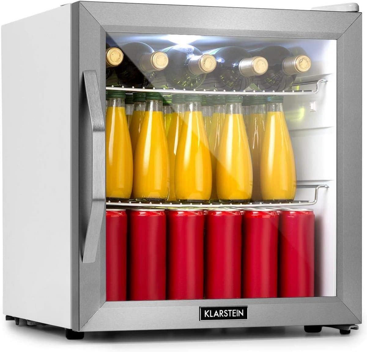 Compacte Mini Koelkast 47L met Glazen Deur - Stil en Energiezuinig - Dranken Koelkast — afbeelding 1